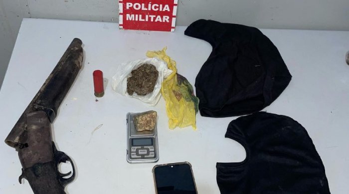 Polícia Militar apreende arma e objetos do crime após troca de tiros na PB