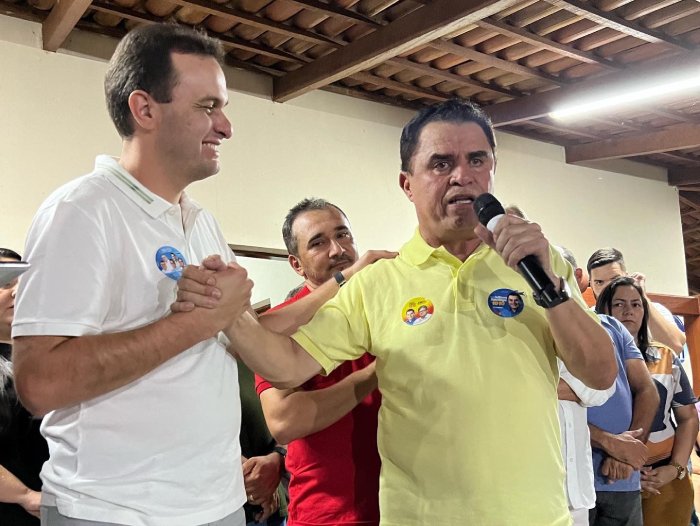 Prefeito Espedito Filho e o deputado federal Wilson Santiago