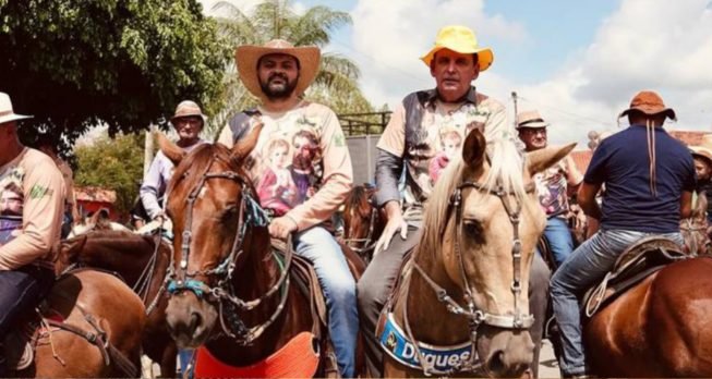 Chico Mendes na Cavalgada de Marimbas, em Cacheira dos Índios