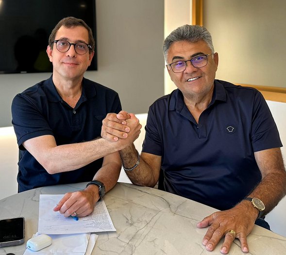 Deputado federal Gervásio Maia (PSB) e o deputado estadual Márcio Roberto (Republicanos)