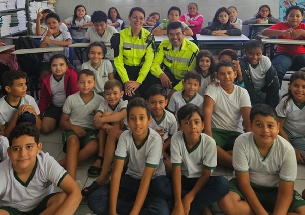 Conscientização de alunos para um trânsito mais seguro e harmonioso