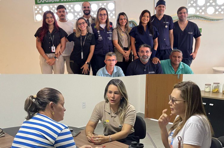 Secretária de Saúde, Anna Amélia com Equipe