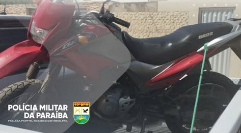 Moto com queixa de furto recuperada em Itaporanga