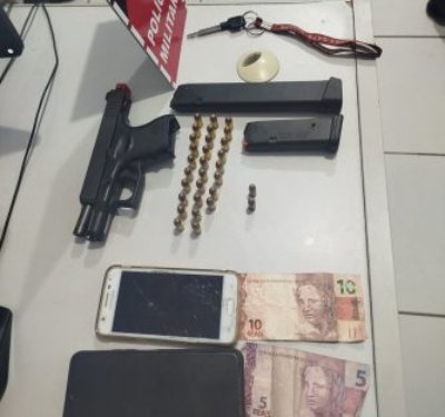 Arma de fogo apreendida em ação da Polícia Militar