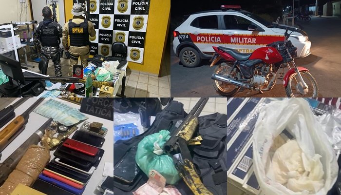 Material apreendido durante ação cojunta no município de lagoa 
