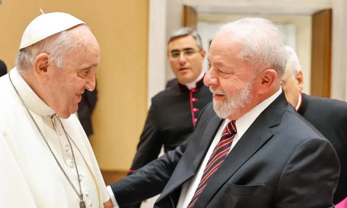 Presidente Lula e o Papa Francisco