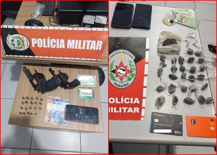 Apreensão de armas de fogo e drogas, na região do Curimataú paraibano