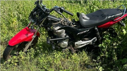 Moto roubada recuperada pela Polícia Militar em Sousa 