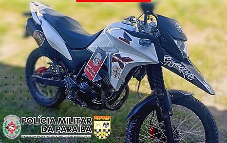 Moto com sinais identificadores adulterados apreendida pela PM