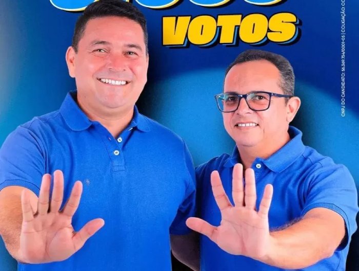Prefeito de Condado, Caio Rodrigo e o vice-prefeito Francisco Pereira