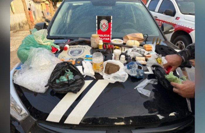 Prisão de Traficante e apreensão de vasto material ilícito