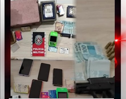 Material roubado apreendido pela PM