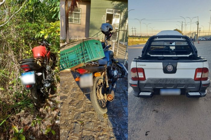 Veículos recuperados pela PRF na Paraíba