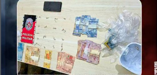 Drogas apreendidas em ação da Polícia Militar