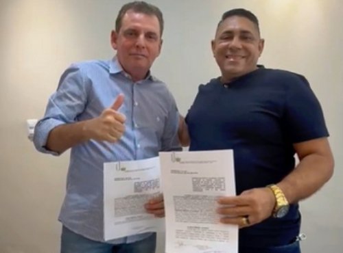 Deputado Chico Mendes e o prefeito de Aparecida, João Neto