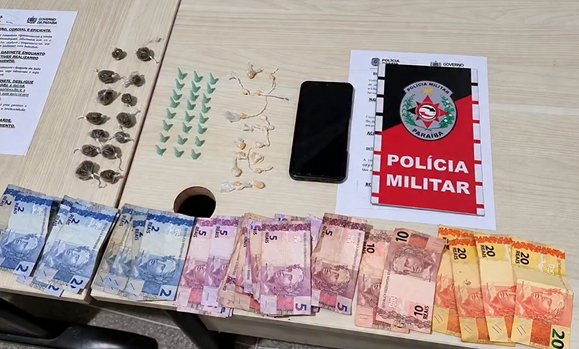 Prisão de homem por tráfico de drogas