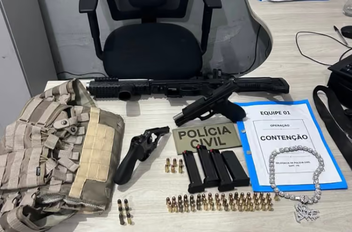 Armas de fogo e munições apreendidas pela PC