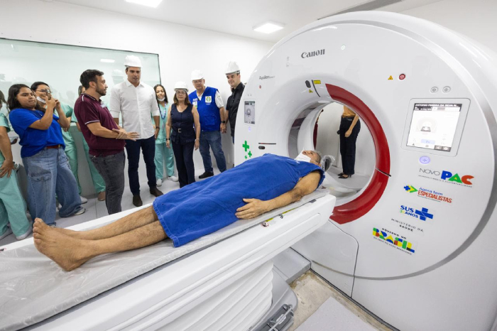 Instalação de tomógrafo no Hospital do Bem