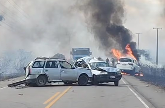 Acidente com incêndio na PB