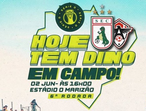 Post do confronto entre o Sousa Esporte Clube e o Atlético do Ceará 