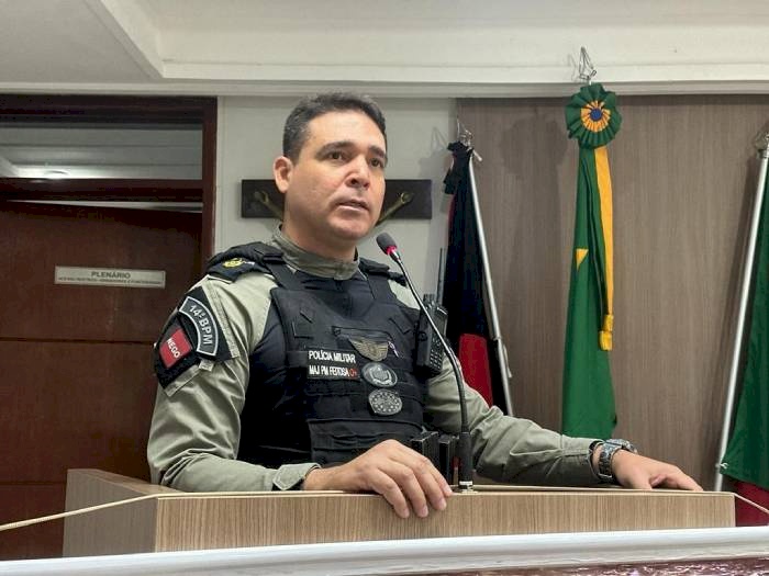Comandante do 14º BPM, Major Feitosa