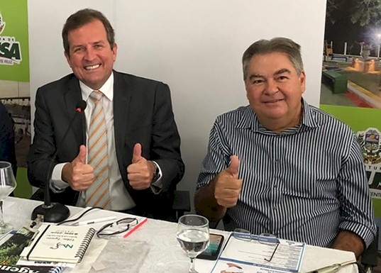 Prefeito Fábio Tyrone, e Lindolfo Pires