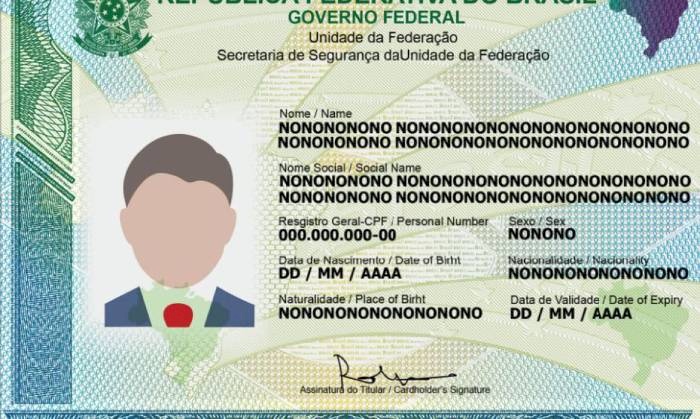Emissão da nova Carteira de Identidade Nacional (CIN)