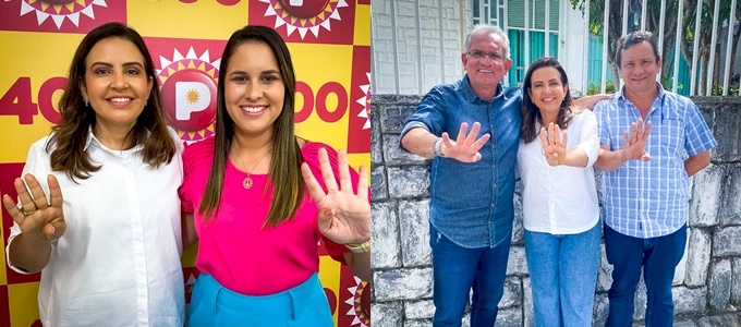 Pollyanna Dutra,  Joyce Renally  e  Vital Costa 