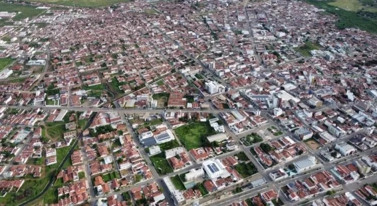 Vista área do Município de Sousa