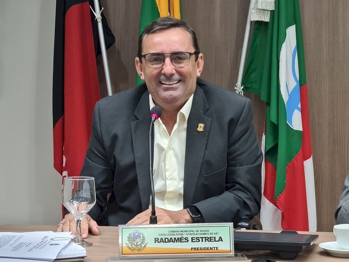 Presidente da Câmara Municipal de Sousa, Radamés Estrela