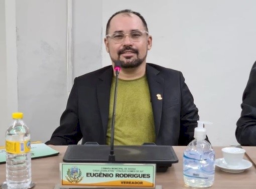 Vereador, Eugênio Rodrigues, líder do Governo na Câmara de Vereadores em Sousa