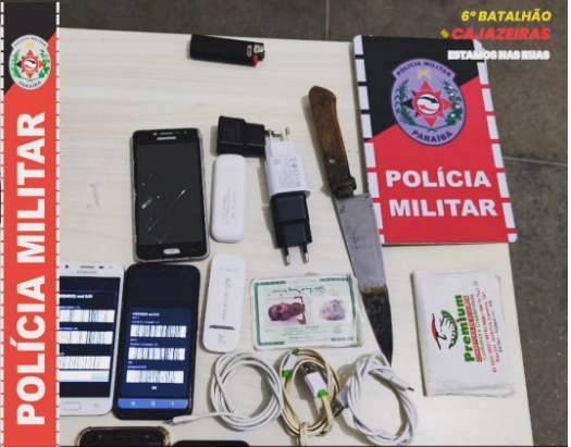 Material ilícito que seria arremessado para o Presídio de Cajazeiras 