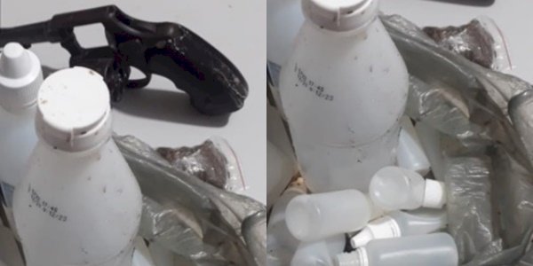 Adolescente é apreendido com arma de fogo, lança-perfume e maconha na PB 