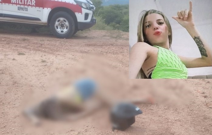 Karolyne Oliveira Souza de 22 anos de idade, morta na tarde de hoje em Patos 
