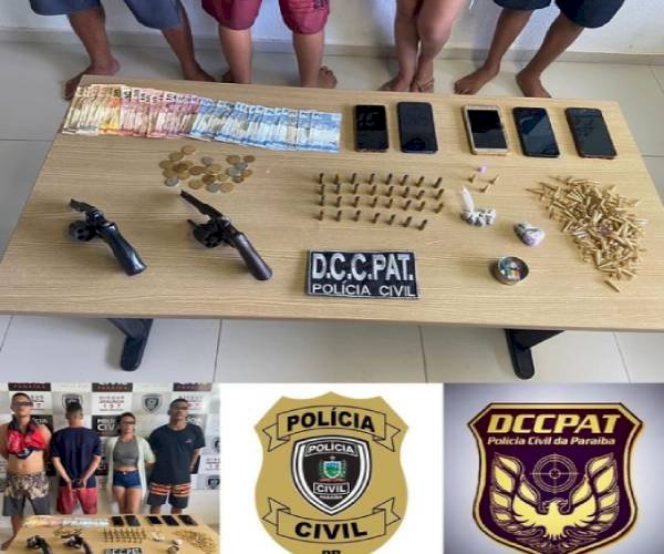 Polícia Civil prende neste sábado, várias pessoas acusadas de diversos assaltos