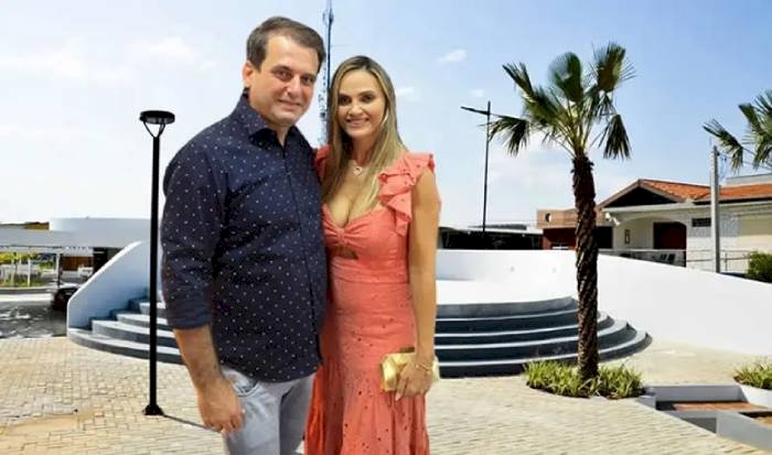 Prefeito de São José de Piranhas, Bal Lins e a secretária de Ação Social, Nil Braz