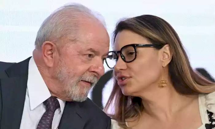 Presidente Luiz Inácio Lula da Silva e a primeira-dama Janja Lula da Silva