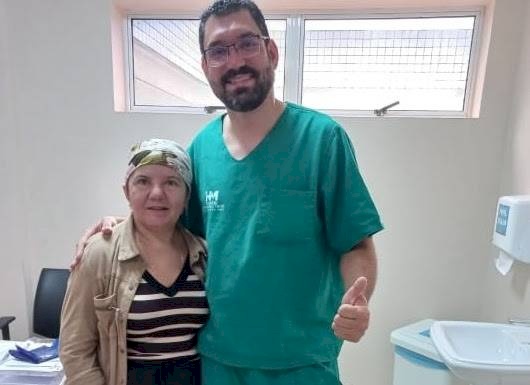 Paciente Inácia Alves da Silva, de 52 anos, moradora da cidade de Boqueirão