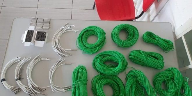 Explosivos apreendidos pela PM em Princesa Isabel 