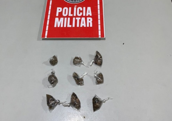 Droga apreendida em ação da Polícia Militar, no Sertão