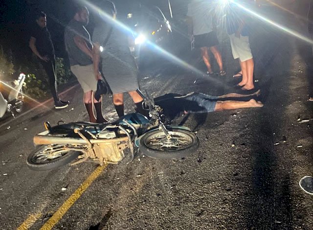 Homem morre após ser atropelado por motocicleta na cidade de São Bento