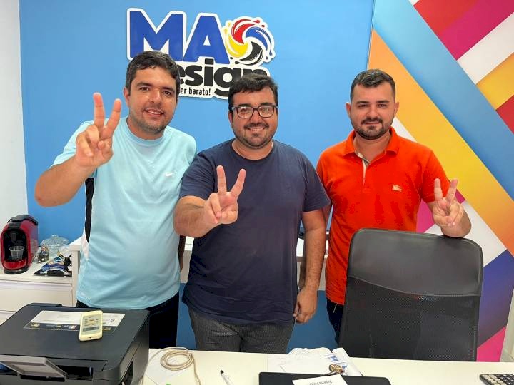 Fábio Braga com o pré-candidato a vereador, Cesinha Estrela