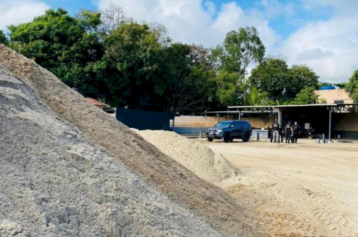 Combate a extração ilegal de areia, no estado da Paraíba