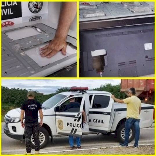 Material apreendido em ação da Polícia Civil