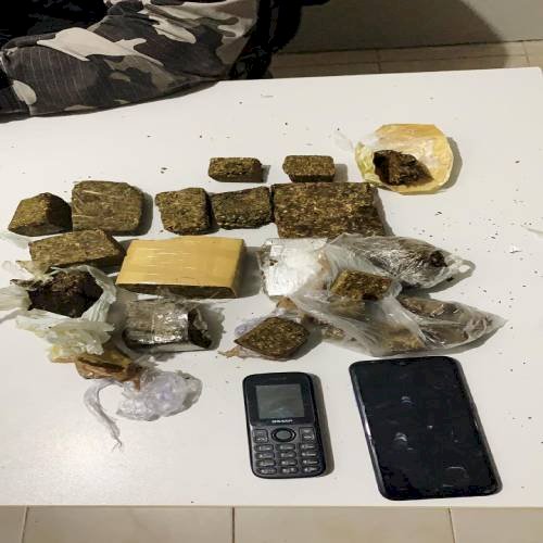 Polícia apreende droga que seria arremessada na Colônia Penal Agrícola de Sousa