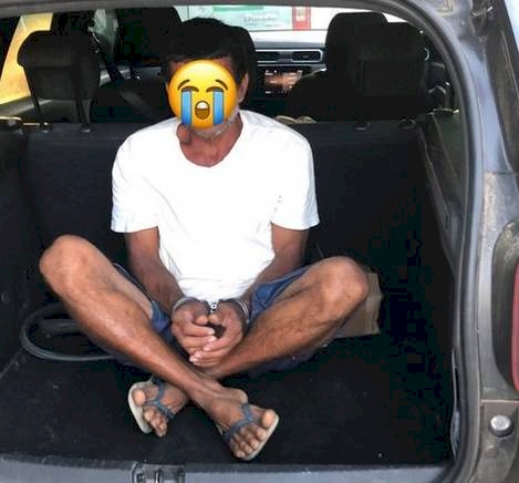 Prisão em flagrante de homicida na cidade de Patos