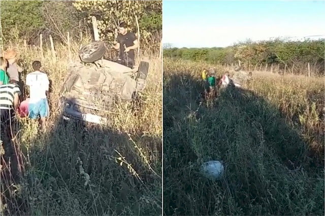 Grave acidente registrado entre as cidades de Patos e Santa Terezinha