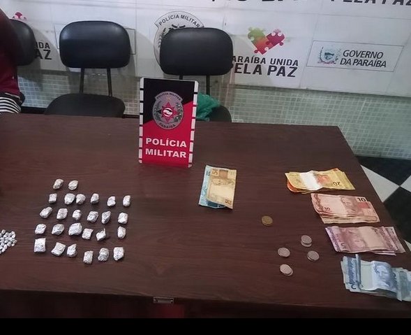 Prisão de homem por tráfico de drogas, no Sertão da Paraíba
