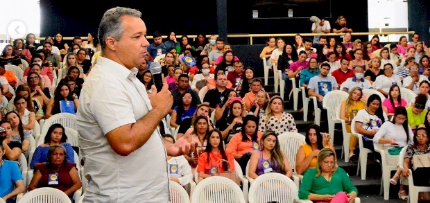 O prefeito de São Francisco Geroncio Júnior, na 17° Conferência Regional da Saúde