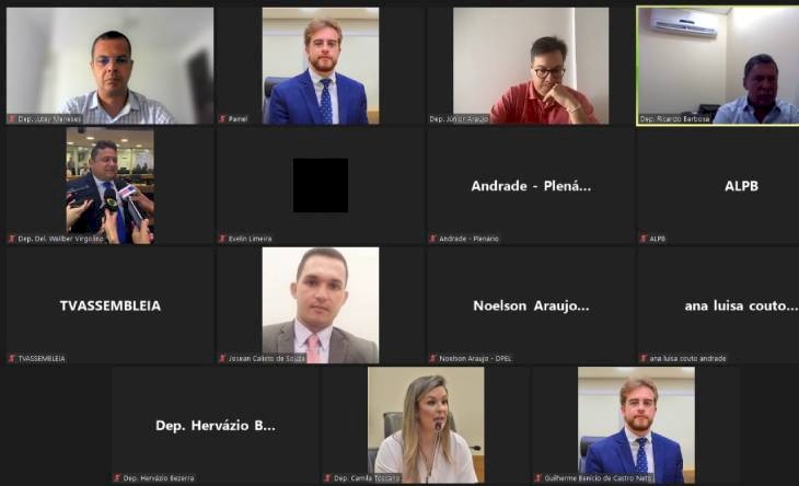 Comissão da CCJ da ALPB reunida 
